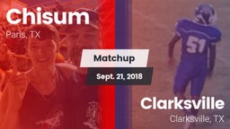 Matchup: Chisum vs. Clarksville  2018