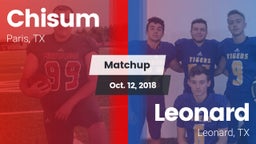 Matchup: Chisum vs. Leonard  2018