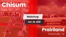 Matchup: Chisum vs. Prairiland  2018