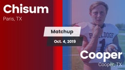 Matchup: Chisum vs. Cooper  2019