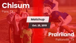 Matchup: Chisum vs. Prairiland  2019