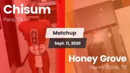 Matchup: Chisum vs. Honey Grove  2020