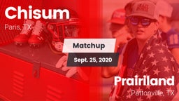 Matchup: Chisum vs. Prairiland  2020