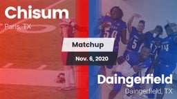 Matchup: Chisum vs. Daingerfield  2020