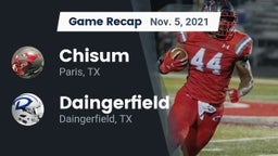 Recap: Chisum vs. Daingerfield  2021