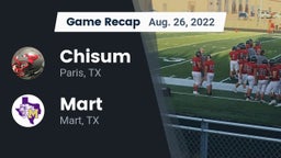 Recap: Chisum vs. Mart  2022