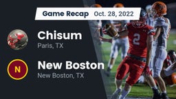Recap: Chisum vs. New Boston  2022