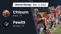 Recap: Chisum vs. Pewitt  2022