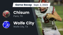 Recap: Chisum vs. Wolfe City  2023