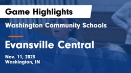 Washington Community Schools vs Evansville Central  Game Highlights - Nov. 11, 2023
