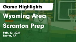 Wyoming Area  vs Scranton Prep Game Highlights - Feb. 22, 2024