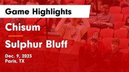 Chisum vs Sulphur Bluff Game Highlights - Dec. 9, 2023