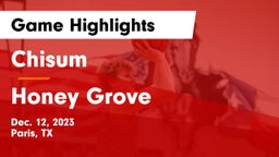 Chisum vs Honey Grove  Game Highlights - Dec. 12, 2023