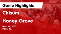 Chisum vs Honey Grove  Game Highlights - Nov. 18, 2023
