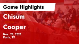 Chisum vs Cooper  Game Highlights - Nov. 28, 2023