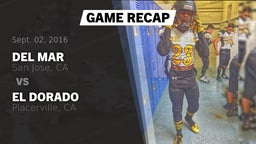 Recap: Del Mar  vs. El Dorado  2016