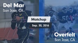 Matchup: Del Mar  vs. Overfelt  2016