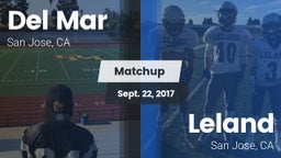 Matchup: Del Mar  vs. Leland  2017