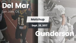 Matchup: Del Mar  vs. Gunderson  2017