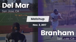 Matchup: Del Mar  vs. Branham  2017