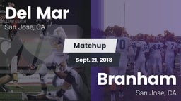 Matchup: Del Mar  vs. Branham  2018