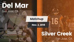 Matchup: Del Mar  vs. Silver Creek  2018
