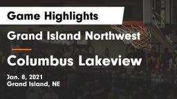 Grand Island Northwest  vs Columbus Lakeview  Game Highlights - Jan. 8, 2021