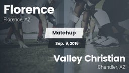 Matchup: Florence  vs. Valley Christian  2016