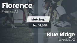Matchup: Florence  vs. Blue Ridge  2016