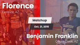 Matchup: Florence  vs. Benjamin Franklin  2016