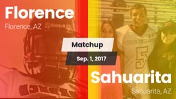 Matchup: Florence  vs. Sahuarita  2017