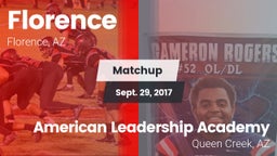Matchup: Florence  vs. American Leadership Academy 2017