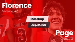 Matchup: Florence  vs. Page  2018