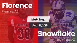 Matchup: Florence  vs. Snowflake  2018