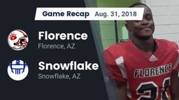 Recap: Florence  vs. Snowflake  2018