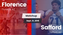 Matchup: Florence  vs. Safford  2018