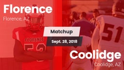 Matchup: Florence  vs. Coolidge  2018