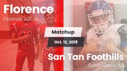 Matchup: Florence  vs. San Tan Foothills  2018