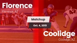 Matchup: Florence  vs. Coolidge  2019