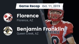 Recap: Florence  vs. Benjamin Franklin  2019