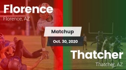 Matchup: Florence  vs. Thatcher  2020