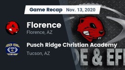 Recap: Florence  vs. Pusch Ridge Christian Academy  2020