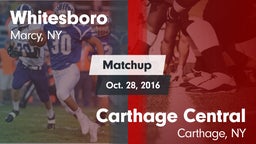 Matchup: Whitesboro High vs. Carthage Central  2016