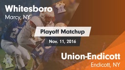 Matchup: Whitesboro High vs. Union-Endicott  2016