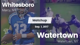 Matchup: Whitesboro High vs. Watertown  2017