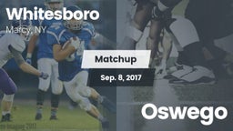 Matchup: Whitesboro High vs. Oswego  2017