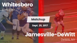 Matchup: Whitesboro High vs. Jamesville-DeWitt  2017