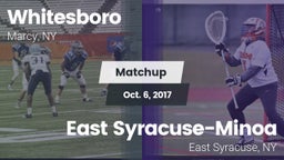 Matchup: Whitesboro High vs. East Syracuse-Minoa  2017