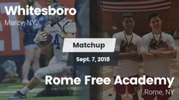 Matchup: Whitesboro High vs. Rome Free Academy  2018
