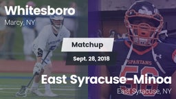 Matchup: Whitesboro High vs. East Syracuse-Minoa  2018